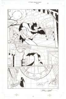 Tim Levins and Terry Beatty Batman: Gotham Adventures #23 Story Page 17 Original Art (DC, 2000).  Batman catches -
