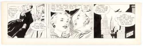 Alex Raymond Rip Kirby Daily Comic Strip Original Art dated 4-10-54 (King Features Syndicate, 1954).... | Heritage