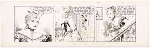 Jose Luis Salinas Cisco Kid Daily Comic Strip Original Art dated 8-20-57 (King Features Syndicate, 1957).... | Heritage