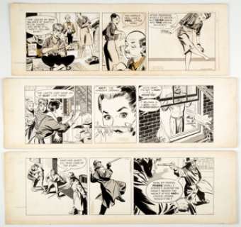 Alex Kotzky Apartment 3-G Daily Comic Strip Original Art Group of 3 (Publishers Syndicate, 1961).... (Total: 3 Original Art) | Heritage