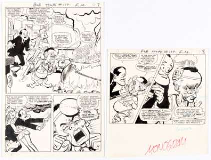 Neal Adams Adventures of Bob Hope #109 Story Page 7-8 Original Art (DC, 1968). Pure camp comedy pages by Neal - | Heritage