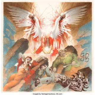 Craig Hamilton - Mutant Massacre Illustration Angel Original Art (undated). During the Mutant Massacre event that -