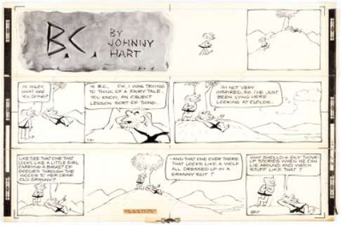 Johnny Hart | B.C. Sunday Comic Strip Original Art dated 7-30-61 (New York Herald Tribune, 1961).... | Heritage