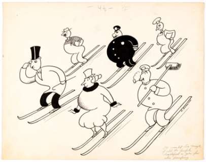 Otto Soglow - Collier‘s Weekly Magazine Original Art (Collier Publ., 1934).