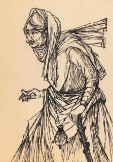 Wiesław Majchrzak (1929 - 2011) | Wiesław Majchrzak | "Czarownica z nad Bełdan", ilustracja, 1968 | Desa Unicum