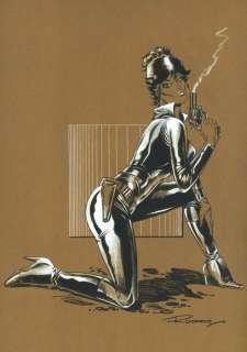 Romero, Enrique Badia | Original painting  - Modesty Blaise | Catawiki