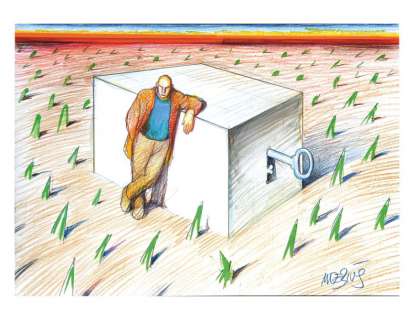 Moebius | L’homme Ã  la clé. Illustration réalisée pour l’Association la clef. | Coutau Bégarie