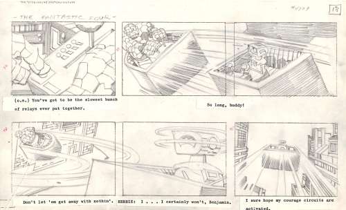 Jack Kirby - Fantastic Four ‘The Frightful Four‘ Storyboard 1978