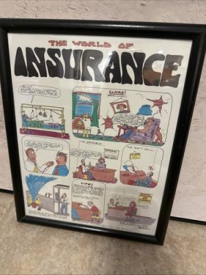 LQQK BEAUTIFUL FUNNY “the World Of Insurance” Jim Beran Photo 15x 12 Framed | eBay US (Buy It Now)