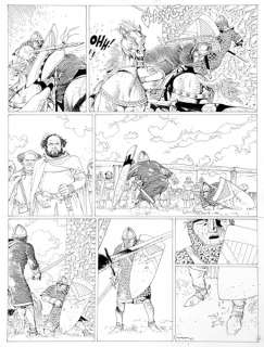 Hermann | Les Tours de Bois-Maury, planche n°24 Ã  l’encre … | Banque Dessinée