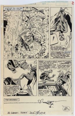 John Byrne Spider-man original comic art