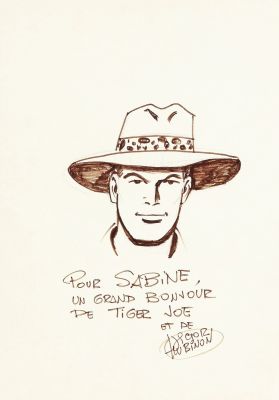 Hubinon | Tiger Joe, illustration au feutre représentant… | AZ auction