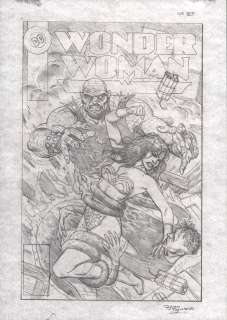 Brian Bolland | Wonder Woman #87 Cover Pencil Prelim - Signed - 1994 | Anthony’s Comic Book Art