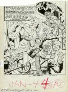 Unknown Artist - Original Art for Speed Comics #30 - Captain Freedom Splash Page (Harvey, 1944). Captain Freedom - | Heritage