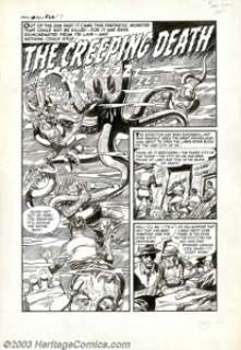 Rudy Palais - Original Art for Chamber of Chills #16, Complete 5-page Story, "The Creeping Death" - | Heritage