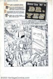 Tony Tallarico - Original for Unearthly Adventures #3, Complete 5-Page Story "Never Say ’No’ to Dr. Yes" - | Heritage