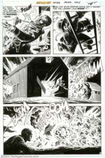 Russ Heath - Original Art for Our Army at War #243, Story page 13 (DC, 1971). Rock cuts down a Nazi kraut and then - | Heritage