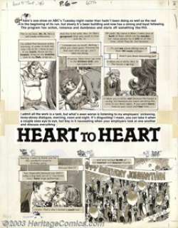 John Severin - Original Art for Cracked Magazine, Complete 6-page story "Heart to Heart" (1980s). Spoof - | Heritage