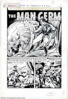 Howard Nostrand - Original Art for Tomb of Terror #15, Complete 5-page Story "The Man Germ" (Harvey, - | Heritage