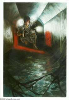 Dave Dorman - Original Painted Art for Aliens: Tribes, page 25 (Dark Horse, 1992). From the Eisner-winning - | Heritage