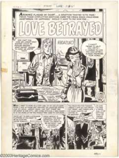 Bill Draut - Original Art for First Love Illustrated #64, Complete 5-page Story, "Love Betrayed" - | Heritage