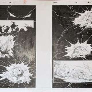 Greg Capullo | SPAWN – ISSUE 72 – PAGE #s 16 & 17 – ORIGINAL ART PAGES | Greg Capullo