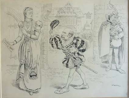 91: Frederick Burr Opper 1892 Puck Magazine Peanut Poli | Hess Fine Auctions