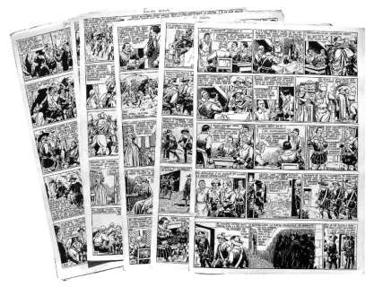 Le Rallic Etienne. (1891-1968) - LE RALLIC Etienne. Â« Le Capitaine Flamberge Â». Bel ensemble de 11 plan