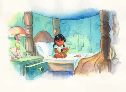 Studio Disney Italia | original illustration "Lilo & Stitch: I Miss You" | Catawiki
