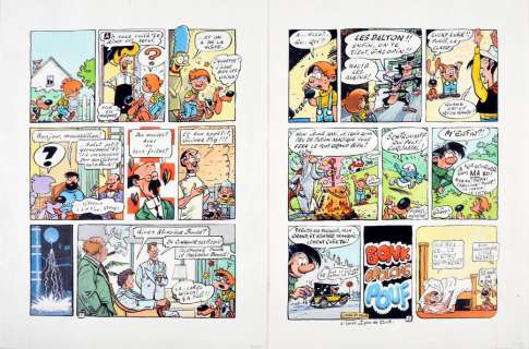 De Moor, Johan (1953... | Hommage à Roba - Boule et Bill Ensemble de deux planches... | Coutau Bégarie