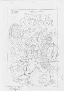 Bozzetto originale Marco Gervasio Copertina Uncle Scrooge # 450 | Venere Comic Art