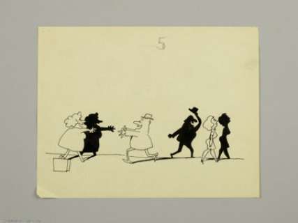 Sergio Aragones - Mad Marginal Original Art (undated). One of Sergio’s classic "shadow" gags, this - | Heritage