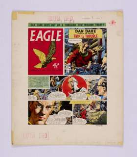 Lot 62 - Dan Dare/Eagle original artwork (1959) painted and signed by Frank…