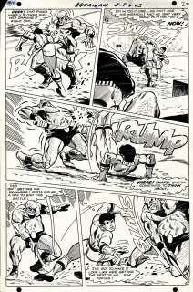 Jim Aparo - Aquaman #43 P 16 (Aqualad in 5 of 5 Panels Battling!) 1968