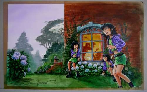 Bosschaert, Jan | Originele cover in kleur  - Marc De Bel  - Zusjes Kriegel | Catawiki