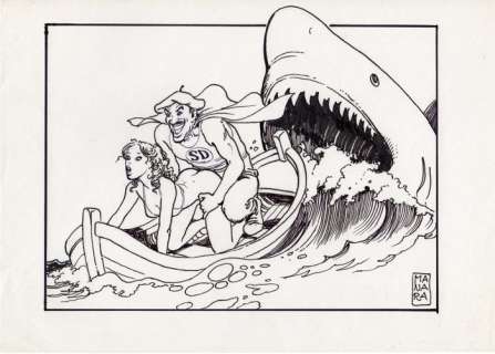 Manara, Milo | original illustration for "Verona Infedele" (early 1990s) | Catawiki