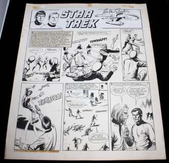 John Stokes - Star Trek Published Panel Page - Signed By William Schatner