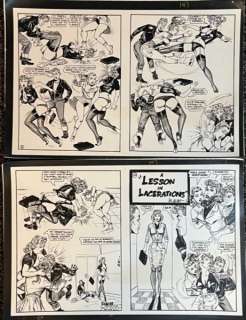 VINTAGE RARE COMIC LESSON IN LACERATIONS BY ENEG | misc / divers