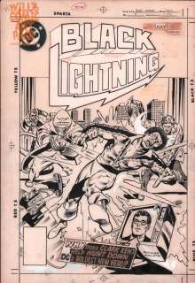 Rich Buckler Vince Colletta - Black Lightning 3 Cover (Dc, 1977) Vs Tobias Whale & Clark Kent