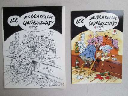 Schreurs, Eric - Original art for postcard - Ladderzat - (1991) | Catawiki