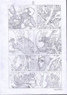 Ghost Rider Spirits of Violence 4p15 Original comic art Paul Davidson | eBay US (Buy It Now)