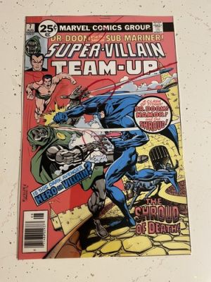 SUPER-VILLAIN TEAM UP #7 comic COVER ART 4 color acetate 1976 DR DOOM SUBMARINER | eBay US (Buy It Now)