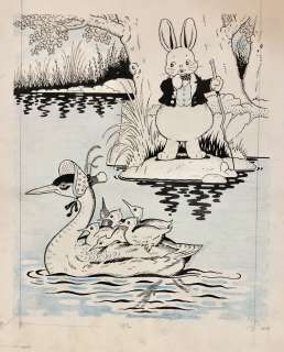Harrison Cady - Peter Rabbit - At the Smiling Pool Book Illustration