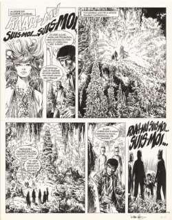 VANCE - Lot 44 - WILLIAM VANCE BOB MORANE Les Géants de MÃ» (T.20), Dargaud 1975 Planche originale...