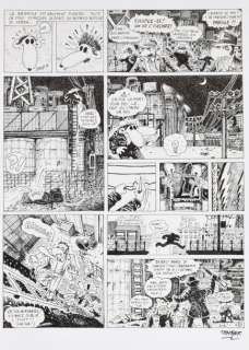 Tramber | Kébra Planche originale Ã  l’encre de chine n°6, signée en bas Ã  droite 50 x 32… | Cornette de St Cyr