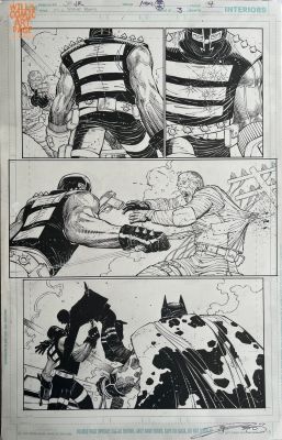 John Romita Jr. Danny Miki | All-Star Batman 3 Pg 04 (Dc, 2016) Cybernetically Enhanced | Will’s Comic Art Page