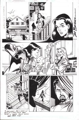 Ron Frenz, Sal Buscema | Amazing Spider-Girl #21 P.7 - May Parker Starts Her Day - Signed - 2008 | Anthony’s Comic Book Art