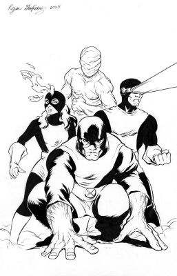 Ryan Gutierrez | Silver Age X-Men : Iceman, Cyclops, Beast, Marvel Girl | Catskill Comics