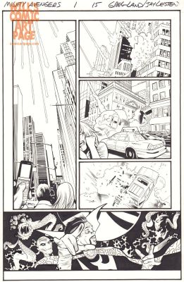 Greg Land Jay Leisten | Mighty Avengers 1 Pg 15 (Marvel, 2013) | Will’s Comic Art Page