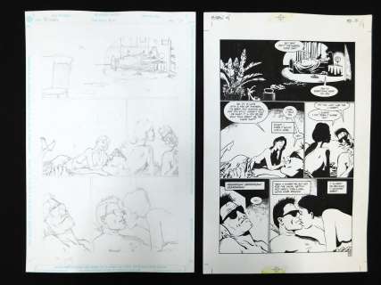 Original Comic Art DC Hitman Issue #4 Page 12 - 2 Pieces